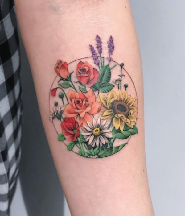 Rose and Daisys tattoo