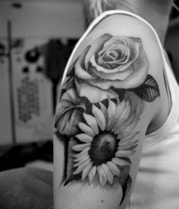 Rose and Daisys tattoo