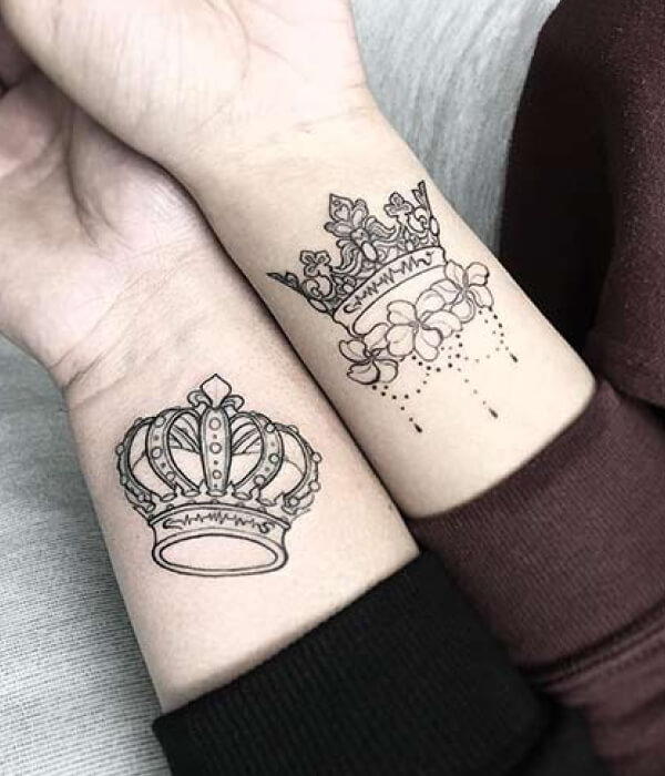 Royal King and Queen Tattoo