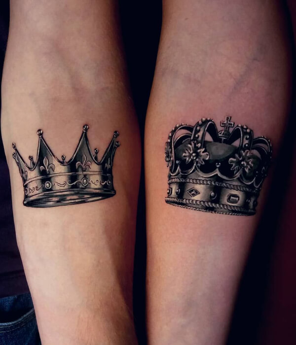 Royal King and Queen Tattoo