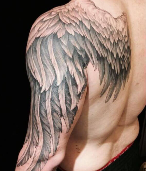 Shoulder Wings Tattoos