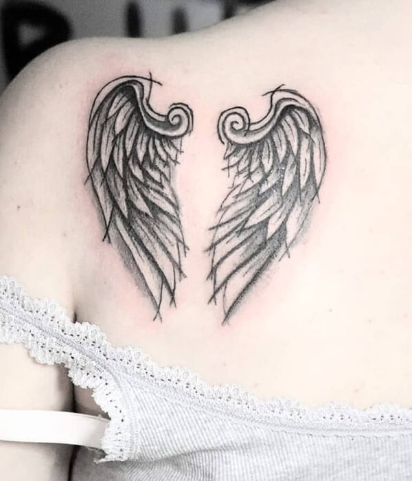 Shoulder Wings Tattoos