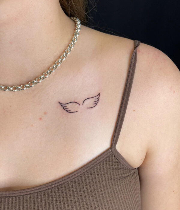 Small Angel Wings Tattoo