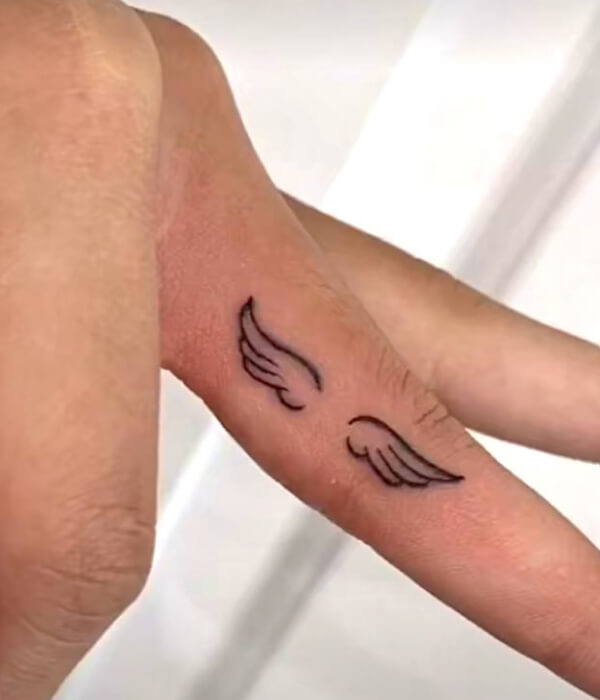 Small Angel Wings Tattoo