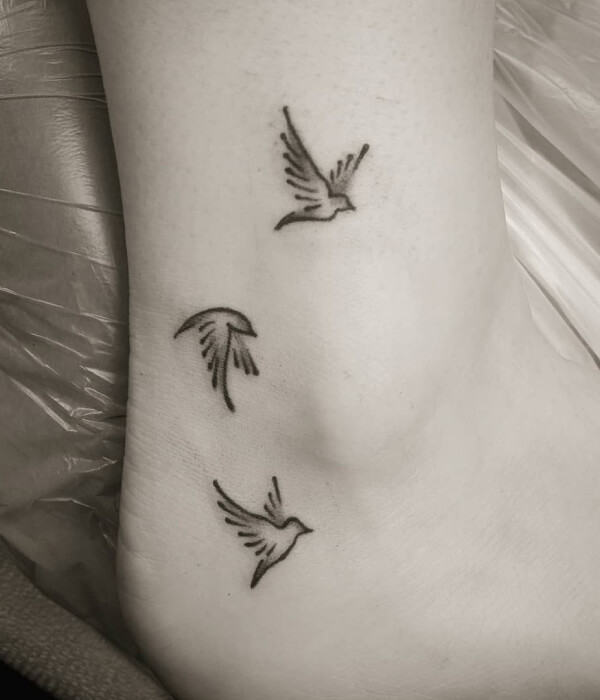 Small sparrow tattoo