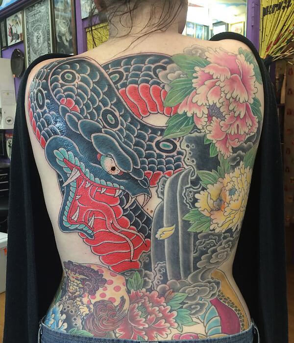 Snake Yakuza tattoo