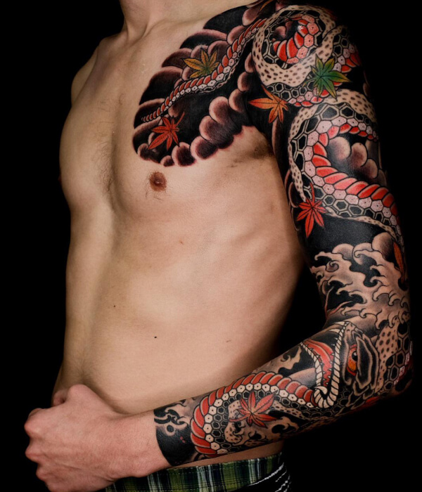 Snake Yakuza tattoo