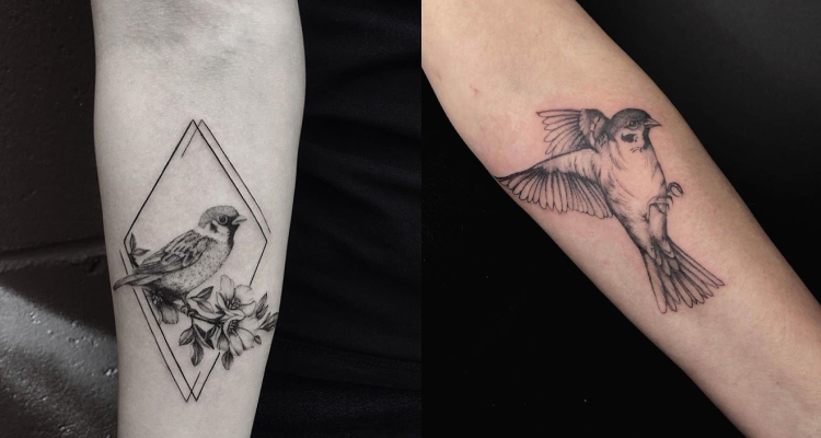 30 Astonishing Sparrow Tattoo Designs  Tats n Rings