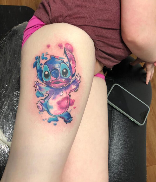 Stitch tattoo for women