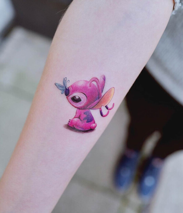 Stitch tattoo for women