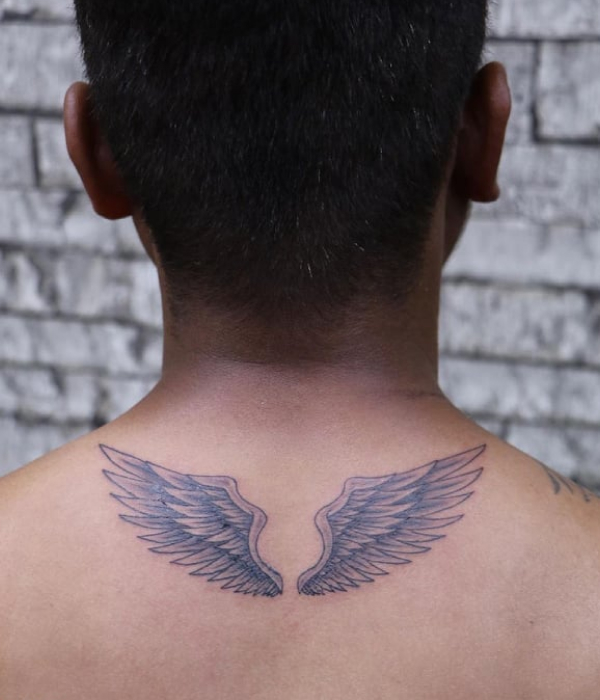 150 Men Angel Wing Tattoos Designs 2023 Arm Back  Shoulder