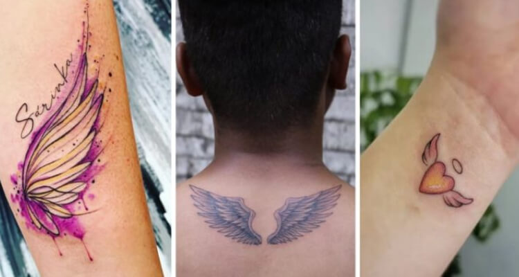 Pair of Wings Temporary Tattoo - Set of 3+3 – Little Tattoos