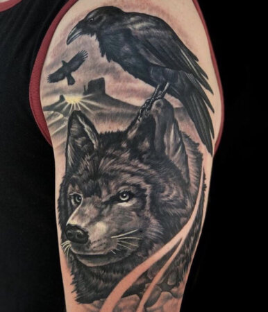 Best 40 Inspiring Raven Tattoo Designs and Ideas with Meaning
