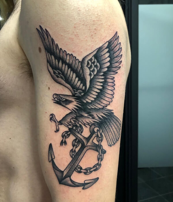 Anchor Army Tattoo design