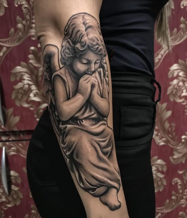 Angel Half Sleeve Tattoo