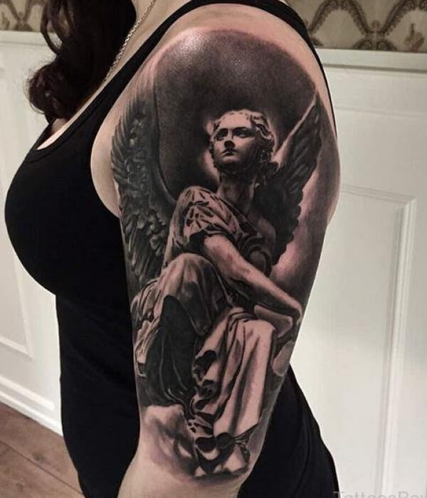 Angel Half Sleeve Tattoo