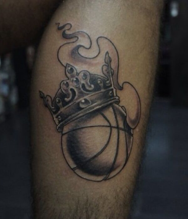 Basketball Crown Tattoo