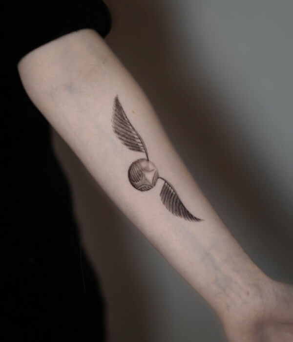 Basketball for girls hand tattoo with feathers