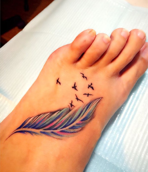 Bird Foot Tattoo