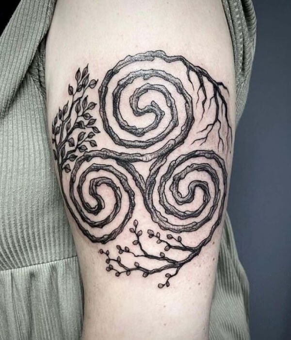 Celtic Half Sleeve Tattoo for women