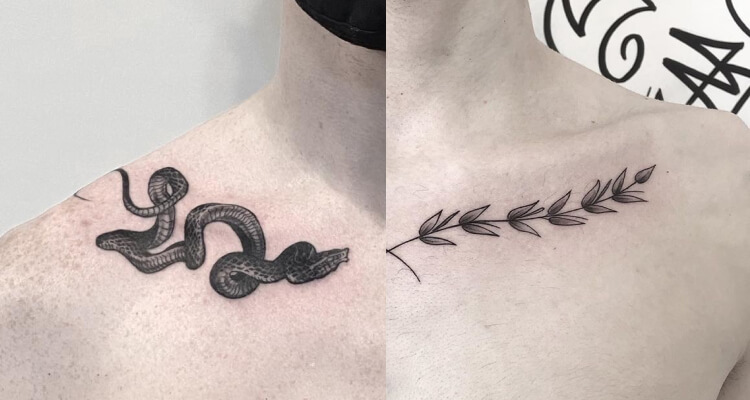 110 Stunning Collarbone Tattoos For Men And Women  Bored Panda