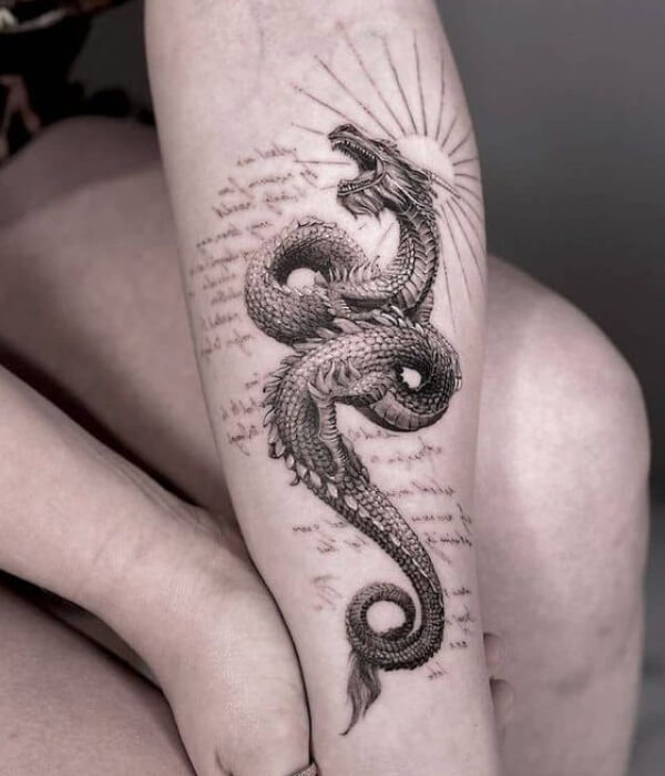 Dragon Half Sleeve Tattoo