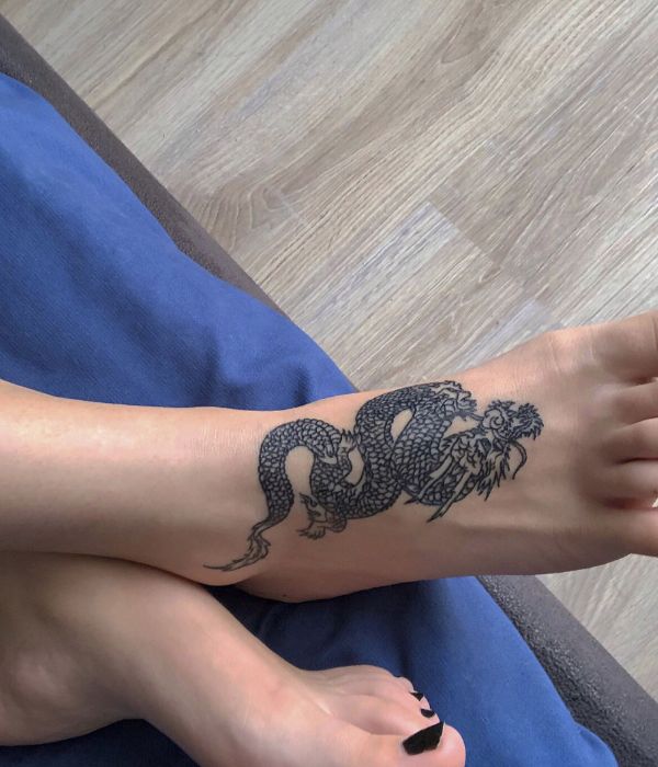 Dragon foot tattoo