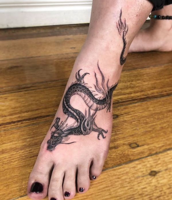 Dragon foot tattoos