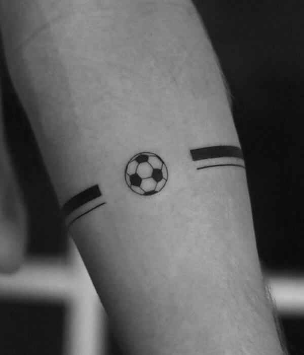 Football tattoo small