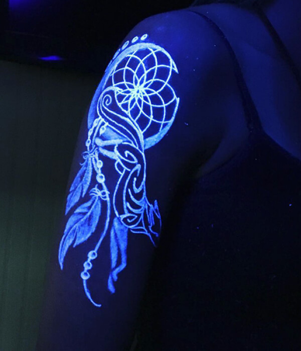 Geometric UV arm Tattoo