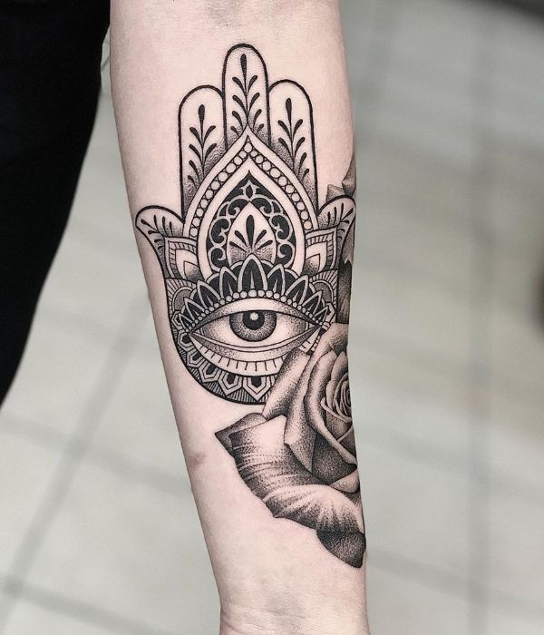 Hamsa Tattoos Hand