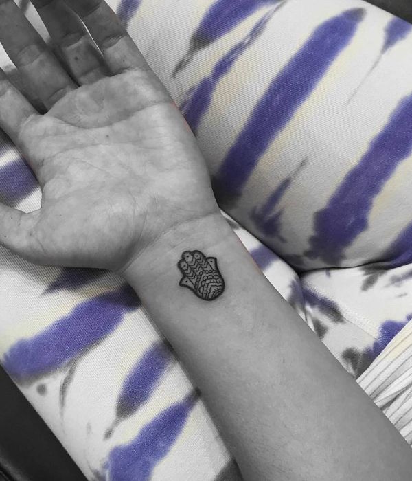 Hamsa Wrist Tattoos