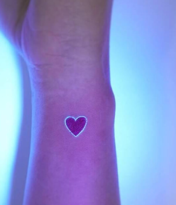 Heart UV Tattoo