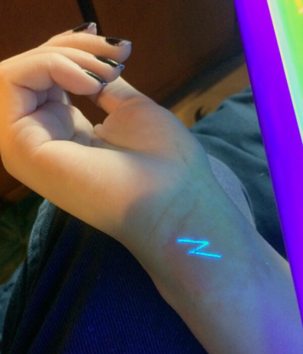 Lightning UV Tattoo