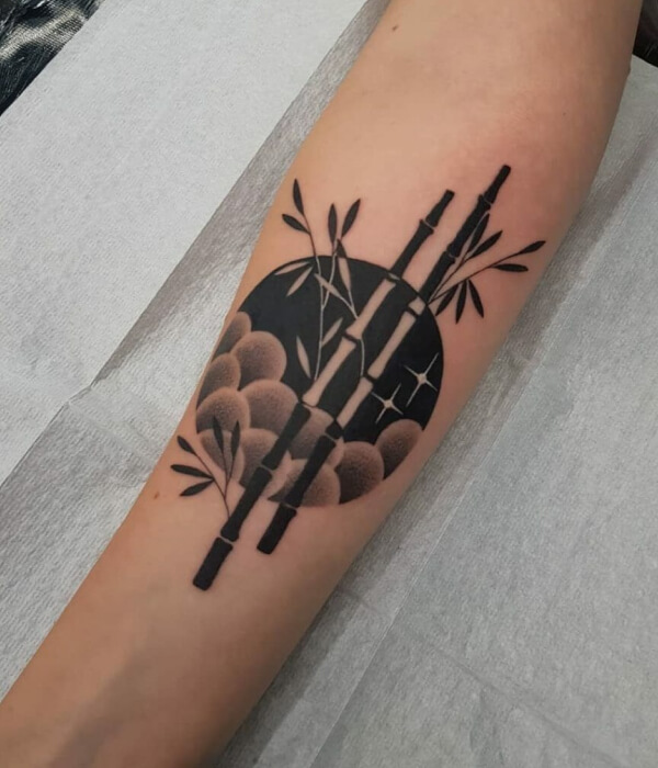 Lucky traditional bamboo tattoo