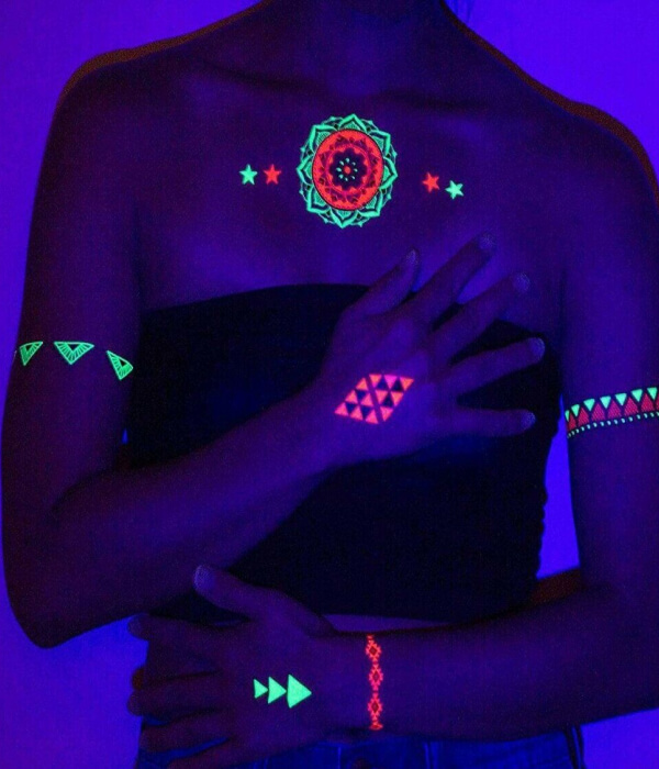 Mandala UV Tattoo