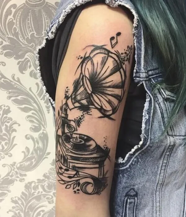 Music Half Sleeve Tattoo