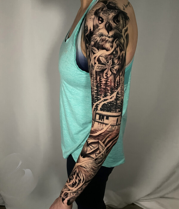 Nature Full Sleeve oul Tattoo