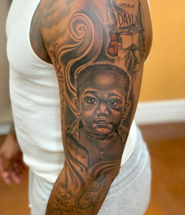 Portrait Full Sleeve Tattoo
