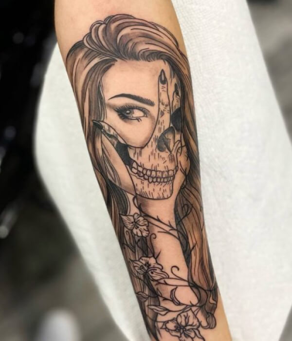 Portrait Half Sleeve Tattoo