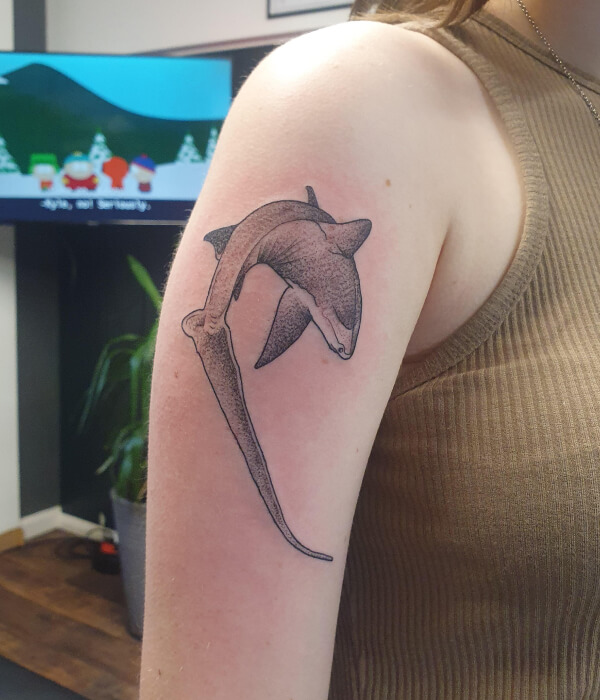 Shark tattoo foe women