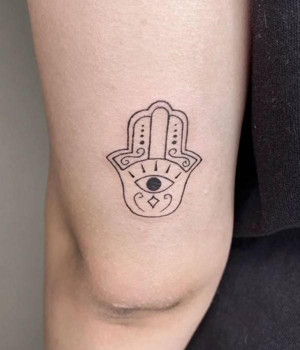 Simple Hamsa Tattoo