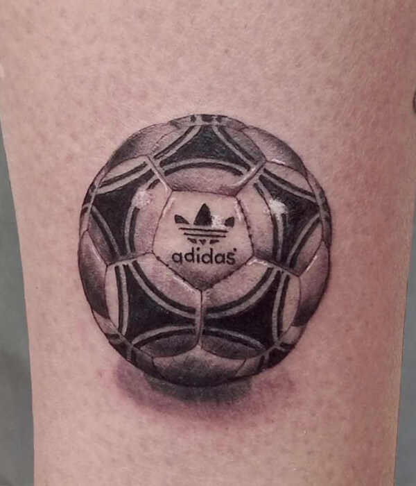 Simple football tattoo