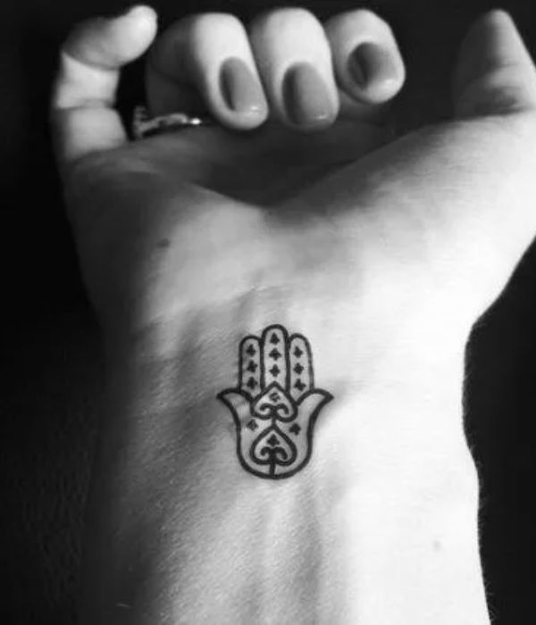 Small Hamsa Hand Tattoo