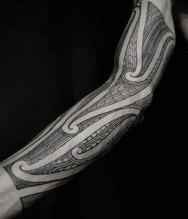 Ta Moko Full Sleeve Tattoo