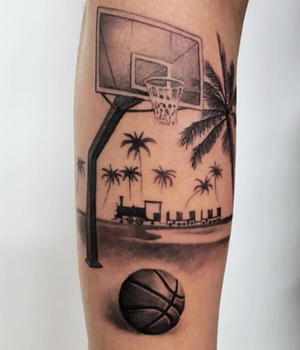 The Basketball Court tattoo