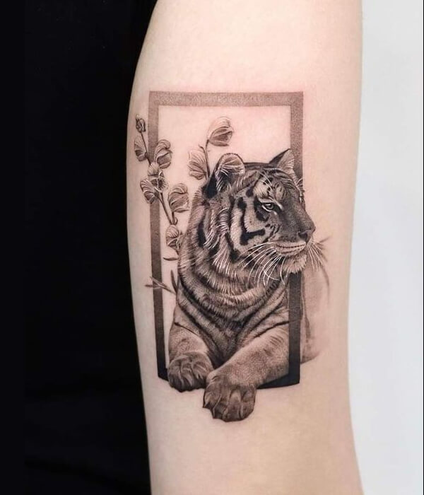 Tiger Half Sleeve Tattoo