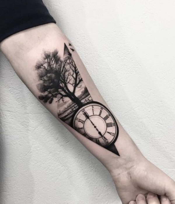 Tree Half Sleeve Tattoo