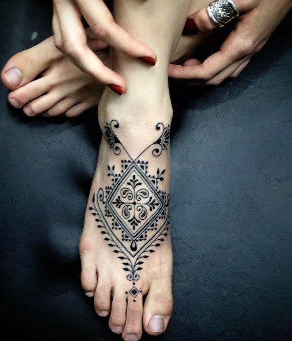 Tribal Foot Tattos