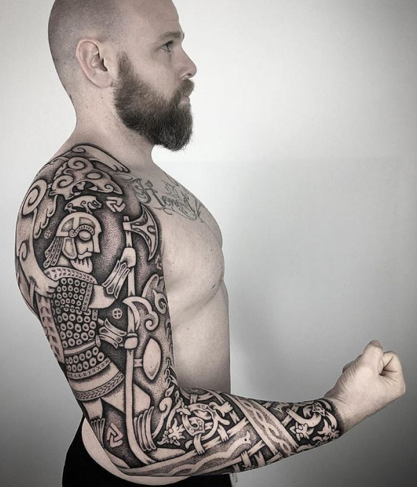 Viking Sleeve Tattoo